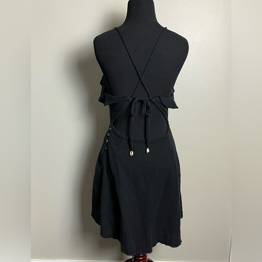 Free people, black ruffle dress - Picture 3 of 7
